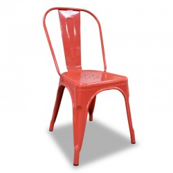 Fabio Chair Red Finish