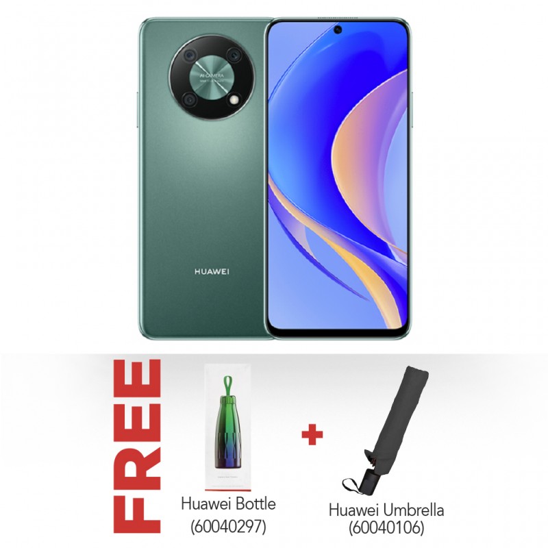 Huawei Nova Y90 Emerald Green & Free Huawei Bottle + Huawei Umbrella