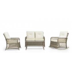 Praia Sofa set 2+1+Rocking chair+coffee table