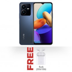 Vivo Y22 Starlit Blue & Free I7mini Wireless buds