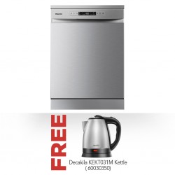 Hisense H13DX Dishwasher & Free Decakila KEKT031M Kettle