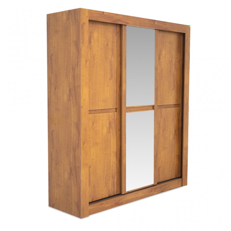 Los Angeles Wardrobe 3 Doors Rovere Soft With Mirror