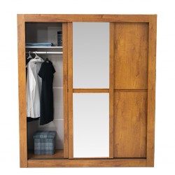 Los Angeles Wardrobe 3 Doors Rovere Soft With Mirror