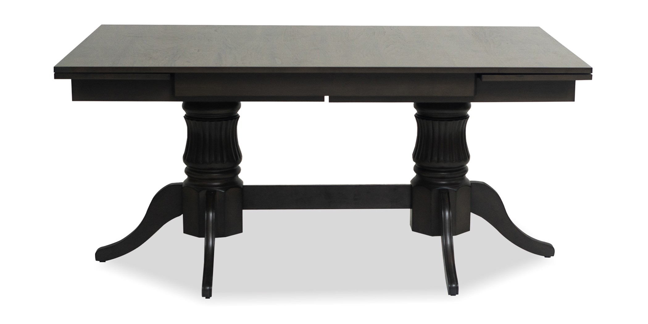 Huston Table and 10 Chairs Rubberwood Grey Fabric