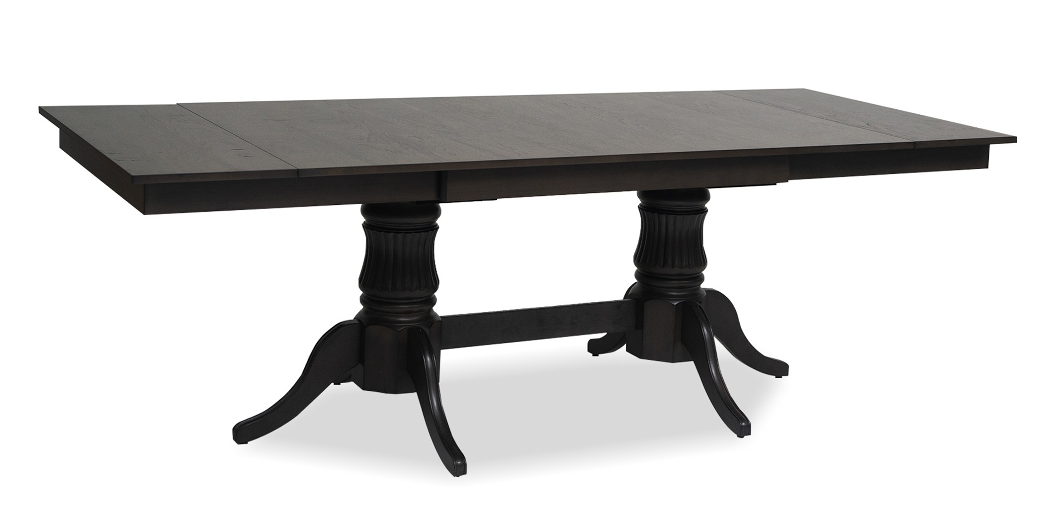 Huston Table and 10 Chairs Rubberwood Grey Fabric