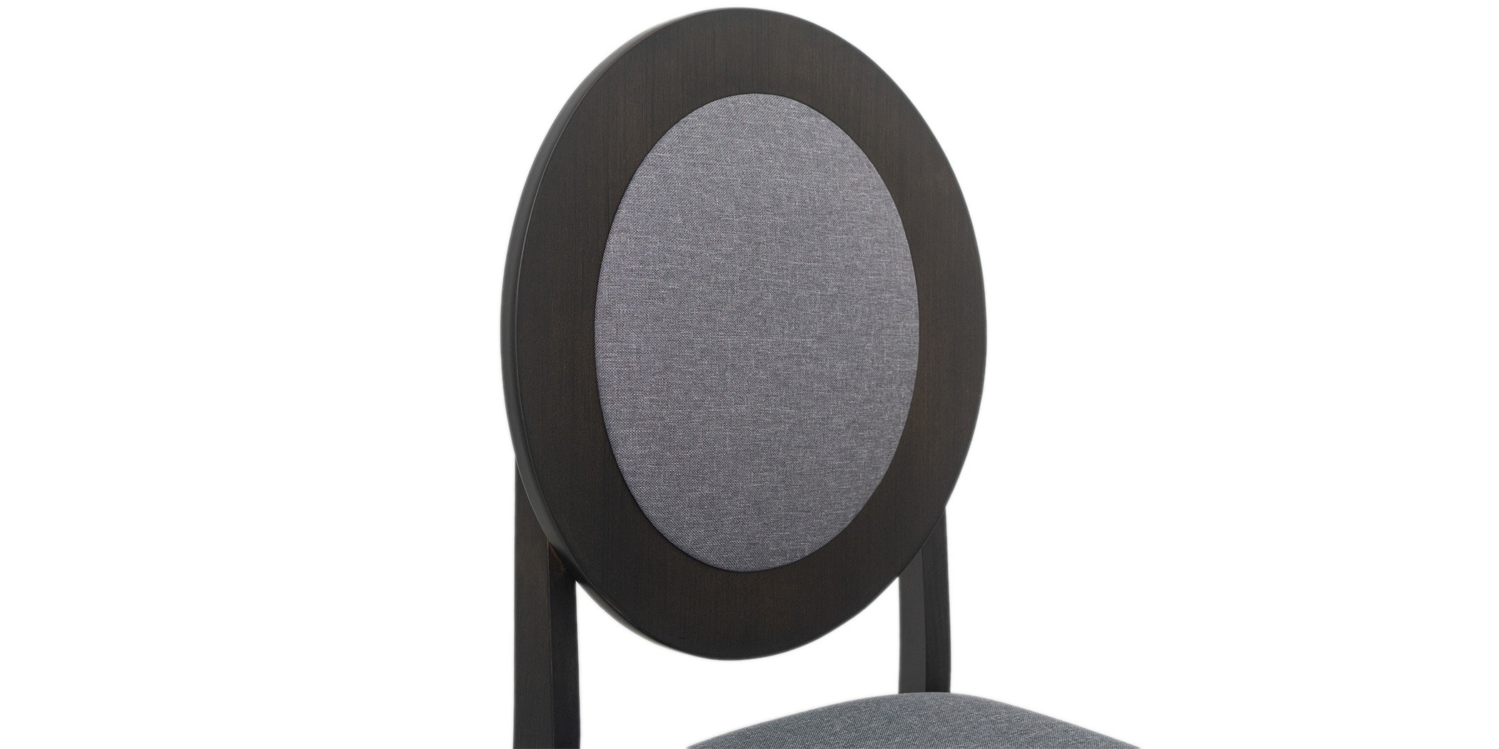 Juvina Table and 6 Chairs Rubberwood Grey Fabric