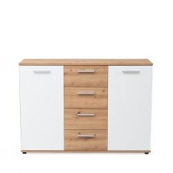 Jacky 2 Chest of Drawer Artisan Oak & White