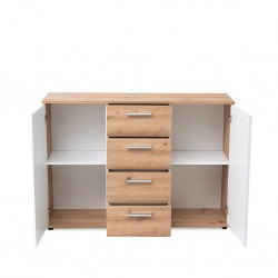 Jacky 2 Chest of Drawer Artisan Oak & White
