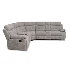 Halton Bay Sofa Corner Recliner in L.Grey Col Fab