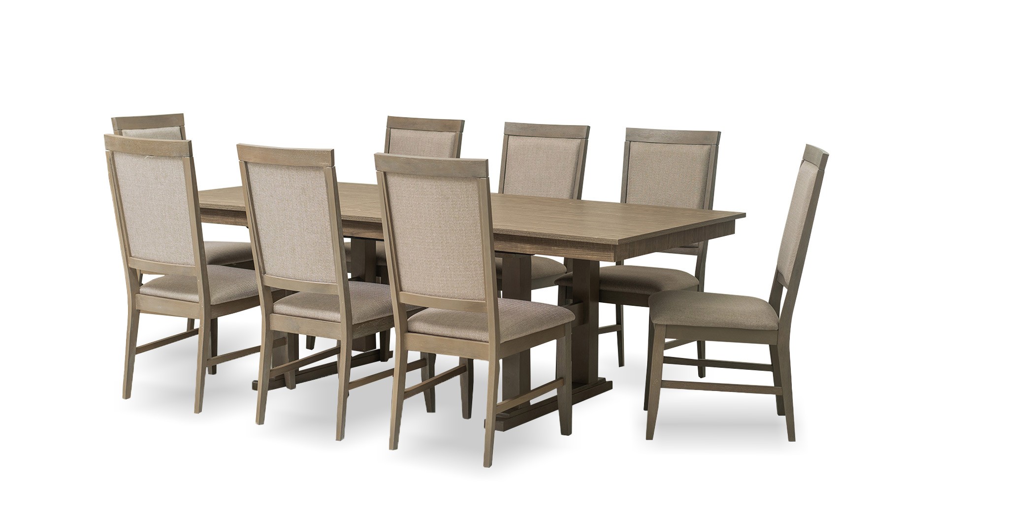 Froseto Table and 10 Chairs Rubberwood