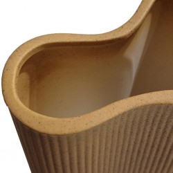 Vase Ceramic 16.5x17.5H cm Beige