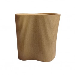 Vase Ceramic 16.5x17.5H cm Beige