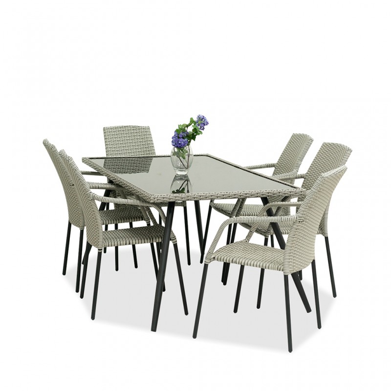 Vicky Table and 6 chairs