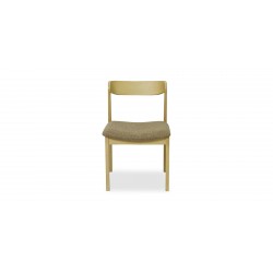 Catania Table and 6 Chairs Fabric Light Brown
