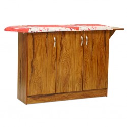 Athens Ironing Table 3 Doors Brown Kiaat