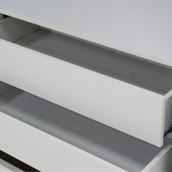 Lani Sliding Wardrobe 2 Doors White/Amend/White