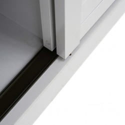 Lani Sliding Wardrobe 2 Doors White/Amend/White