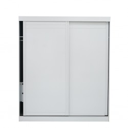 Lani Sliding Wardrobe 2 Doors White/Amend/White