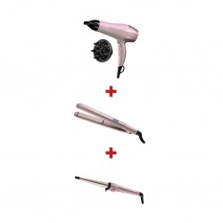 Remington D5901 Coconut Smooth Hair Dryer + Remington S5901 Coconut Smooth Straightener + Remington CI5901 Coconut Smooth Wand