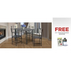 Barite Table and 4 Chairs Metal & Free 3 In 1 Hand-Held Spiralizer