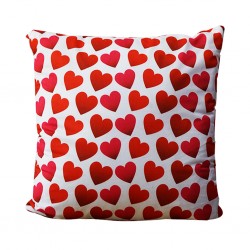 Hearts Printed Cushions 55x55 cm