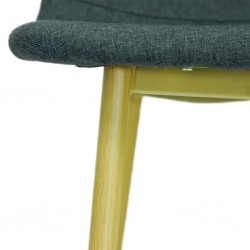 Iena Dining Chair Grey Polyester