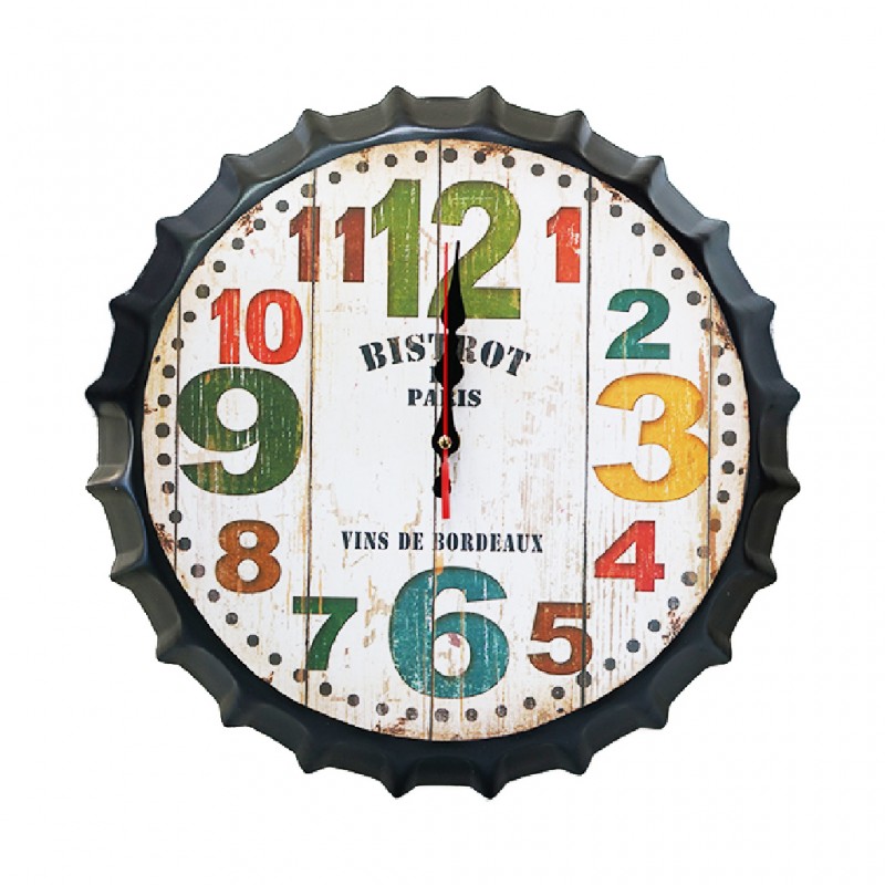 Bistro Colours Clock Capsule 35 cm