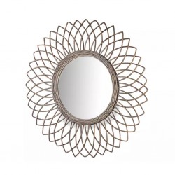 Circle Rattan Wall Mirror D28 cm - Ref G-M001