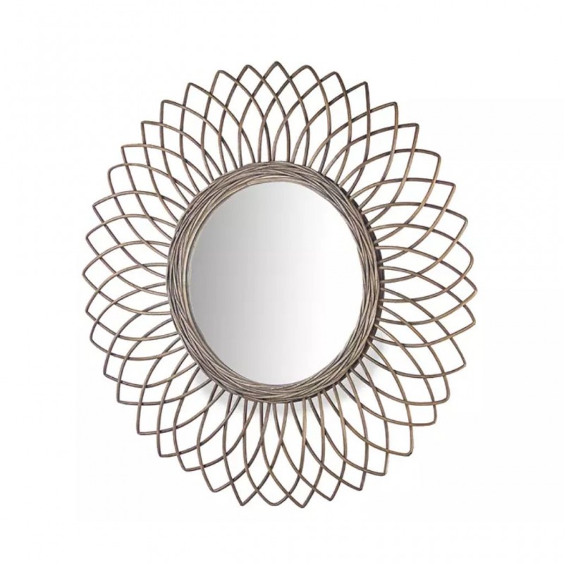 Circle Rattan Wall Mirror D28 cm - Ref G-M001