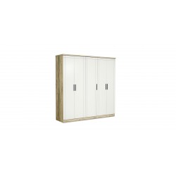 Omaha Bedroom Set 180X200 cm Alder Oak/White