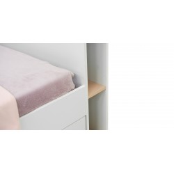 Emmie Bedroom Set 90x200cm Blush Pink & White