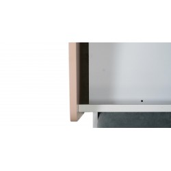 Emmie Bedroom Set 90x200cm Blush Pink & White