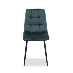 Saroto Dining Chair Dark Grey Velvet