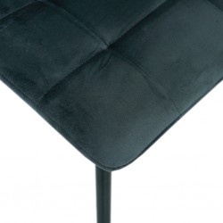 Saroto Dining Chair Dark Grey Velvet