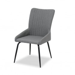 George Dining Chair Grey Polyester