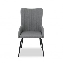 George Dining Chair Grey Polyester