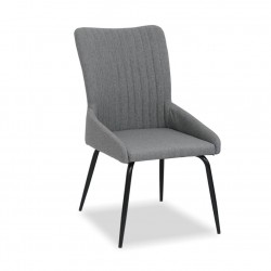 George Dining Chair Grey Polyester