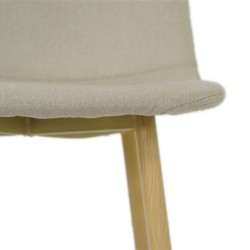 Iena Dining Chair Beige Polyester
