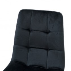 Saroto Dining Chair Black Velvet