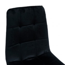 Saroto Dining Chair Black Velvet