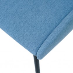 George Dining Chair Blue Polyester