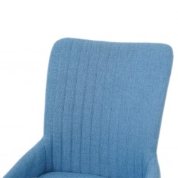 George Dining Chair Blue Polyester