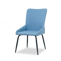 George Dining Chair Blue Polyester