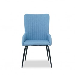 George Dining Chair Blue Polyester