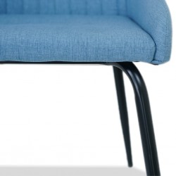 George Dining Chair Blue Polyester