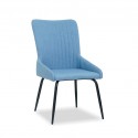 George Dining Chair Blue Polyester