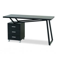 Frank Office Desk Black P.B & Melamine