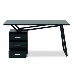 Frank Office Desk Black P.B & Melamine