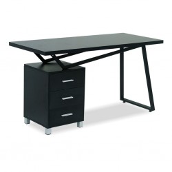 Frank Office Desk Black P.B & Melamine