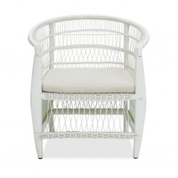 Malawi Armchair White With Cushion
